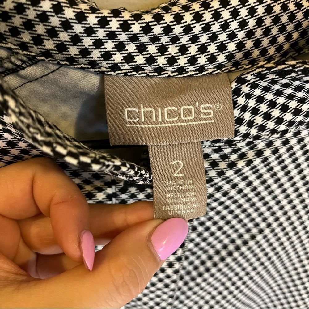 Chicos Houndstooth Stretch Jacket - Picture 11 of 14
